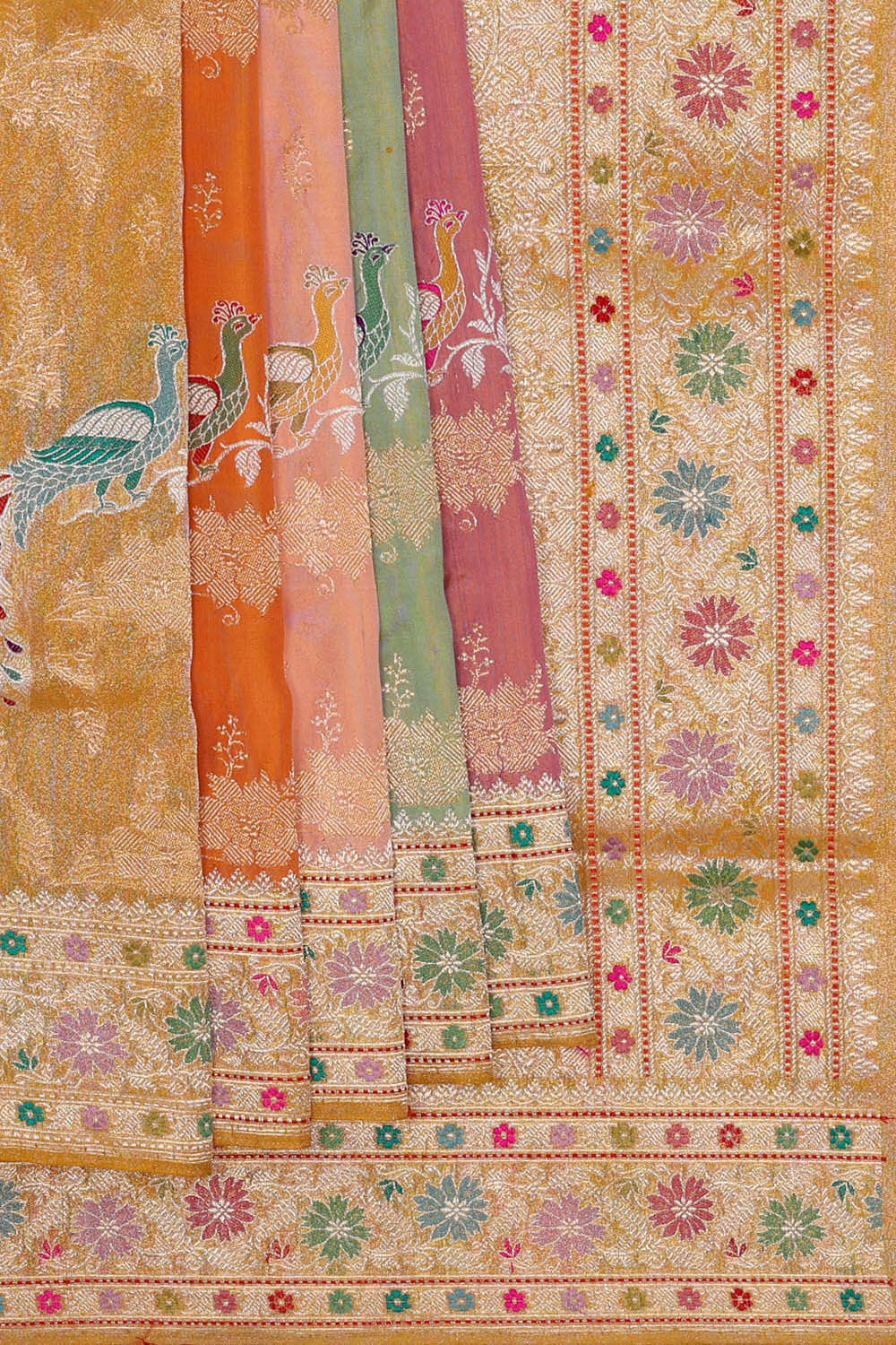 Image of Banarasi Silk Multicolour Saree