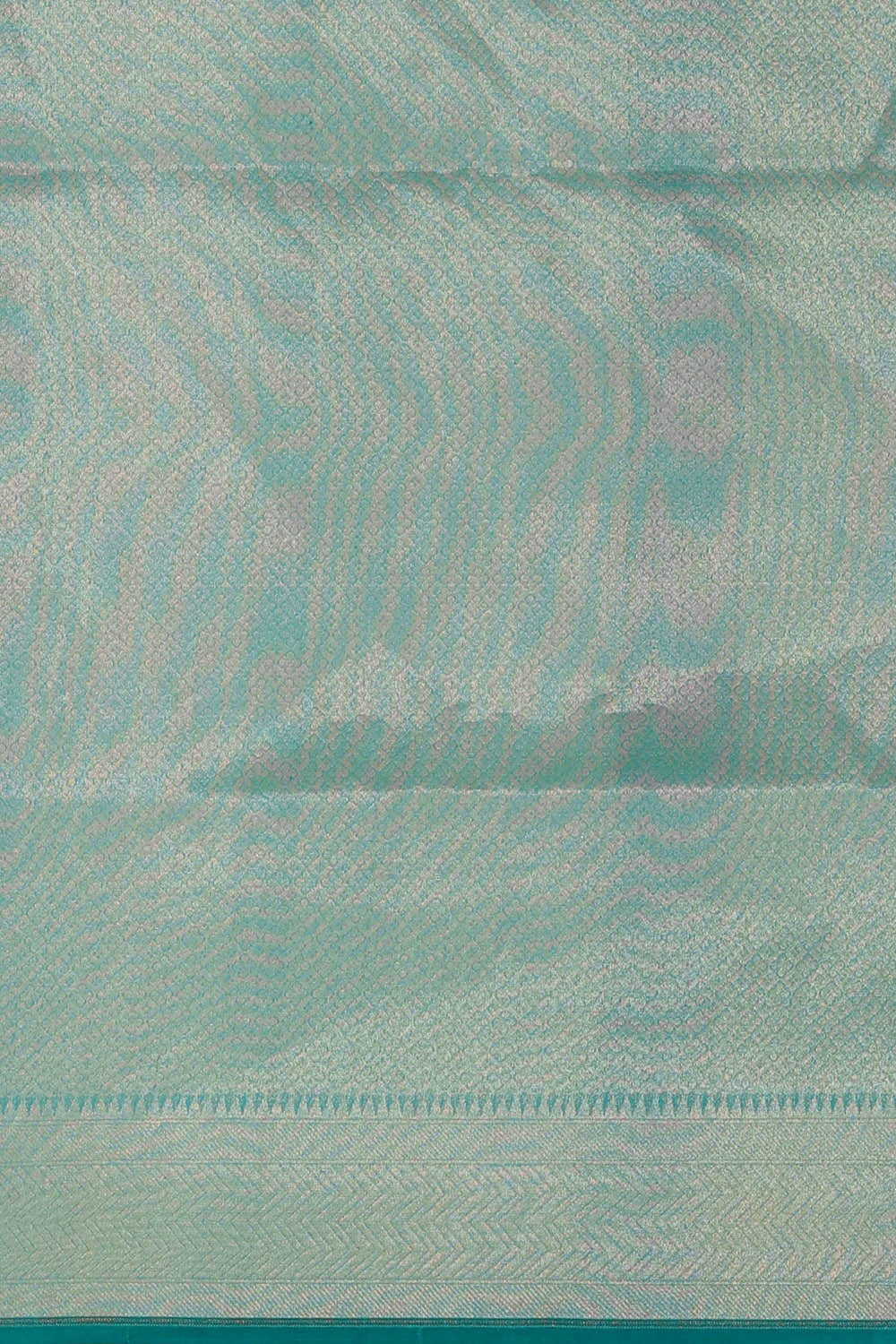 Banarasi Kora Teal Blue Saree