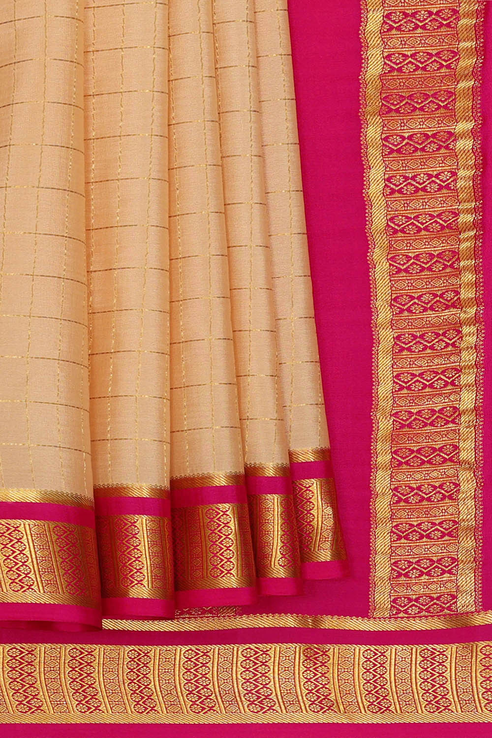 Image of Binny Crepe Cream Saree