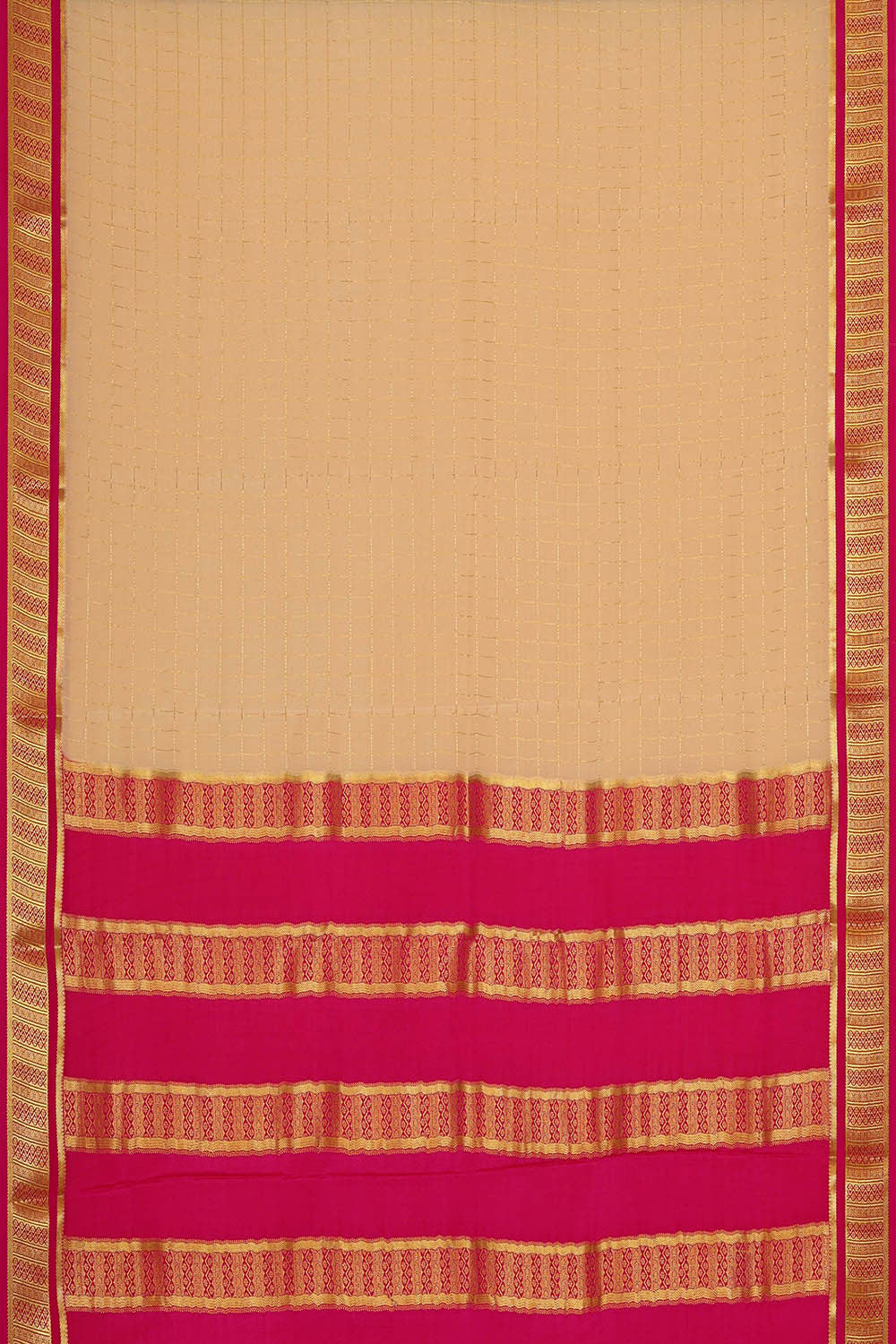 Binny Crepe Cream Saree