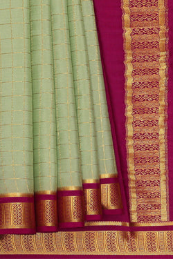 Image of Binny Crepe Pista Green Saree