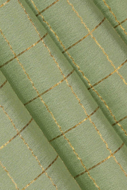 Image of Binny Crepe Pista Green Saree