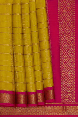 Image of Binny Crepe Dark Yellow Saree