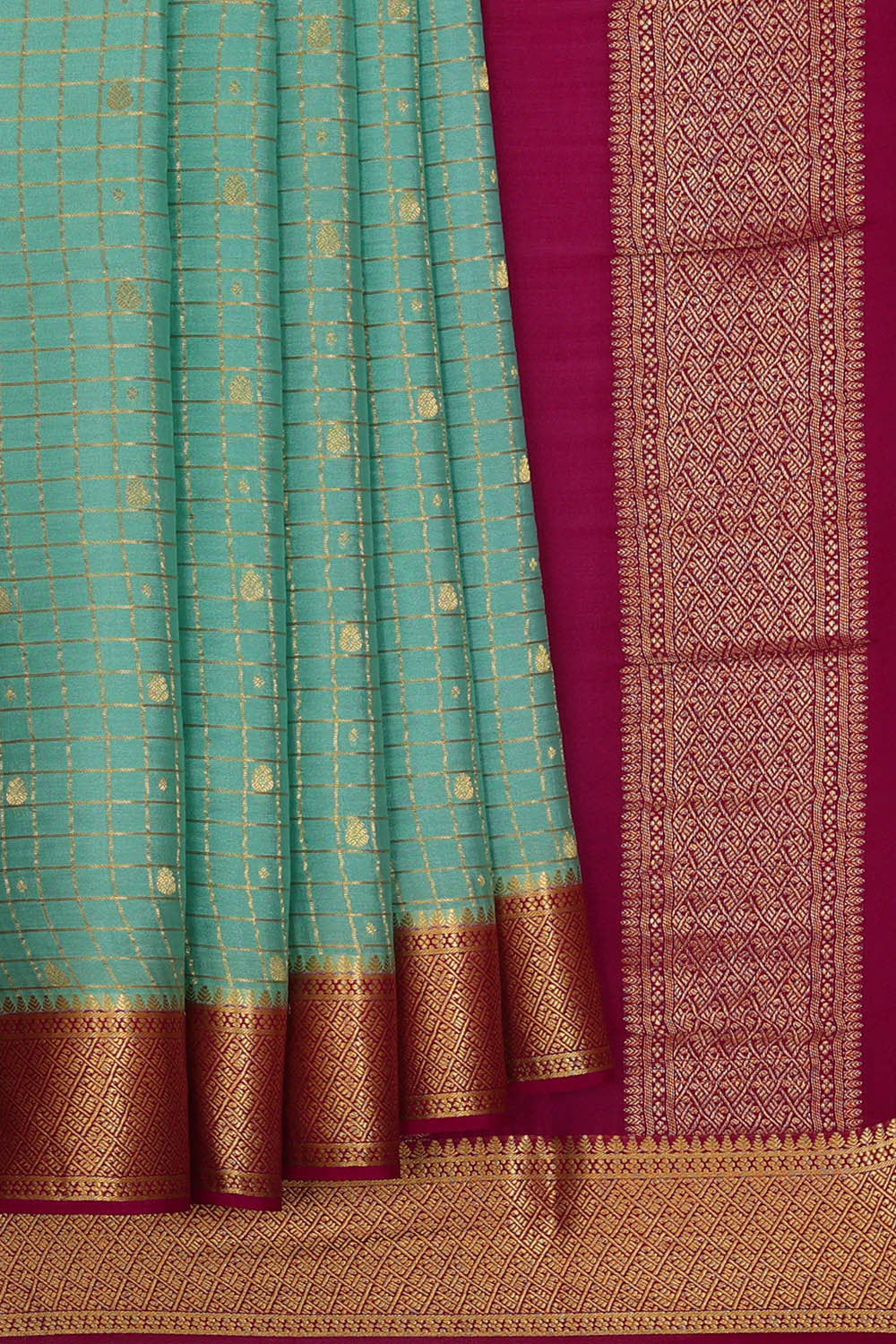 Binny Crepe Sea Blue Saree