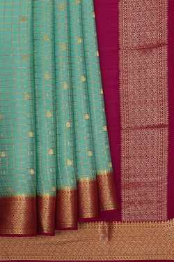 Image of Binny Crepe Sea Blue Saree