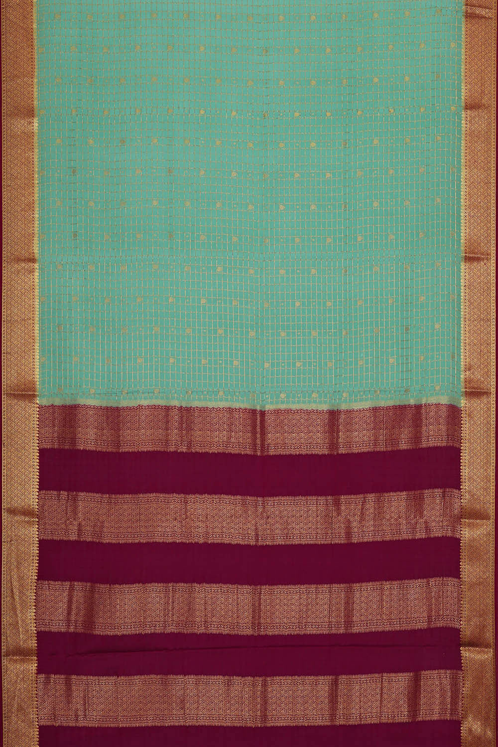 Binny Crepe Sea Blue Saree