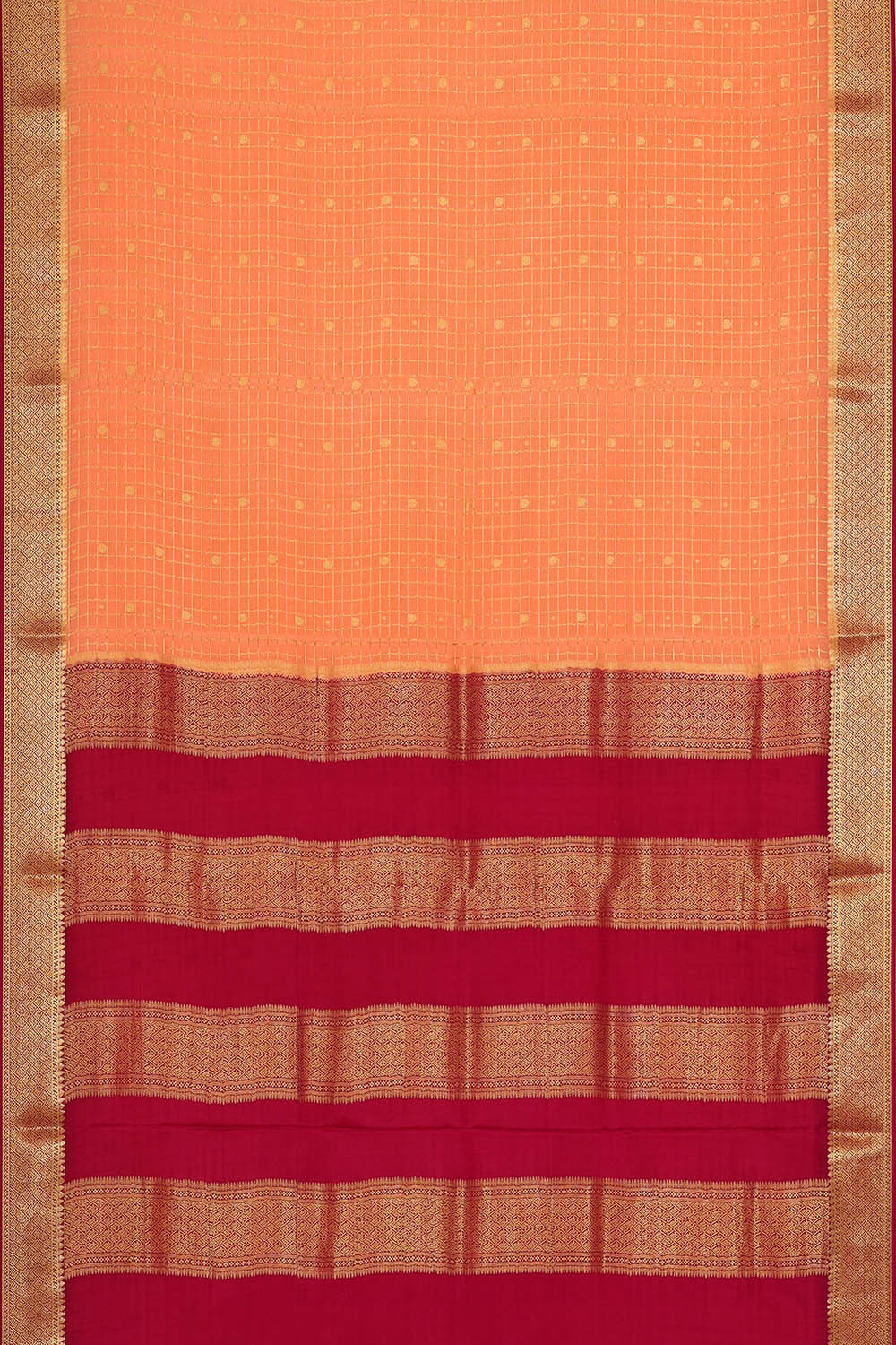 Binny Crepe Peach Saree
