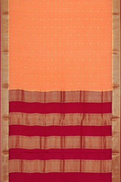 Image of Binny Crepe Peach Saree