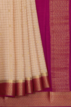 Image of Binny Crepe Cream Saree
