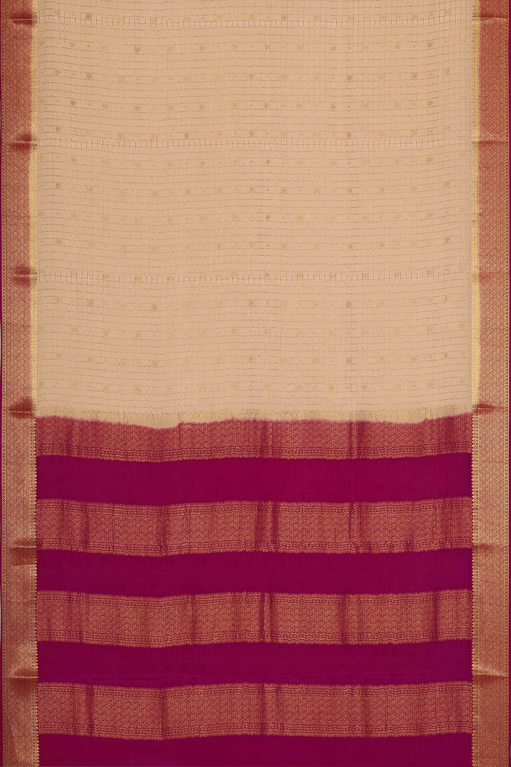 Binny Crepe Cream Saree