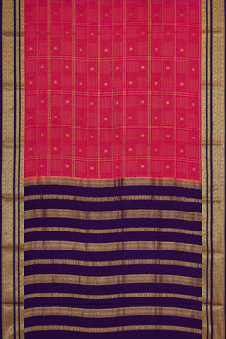 Image of Binny Crepe Rani Pink Saree