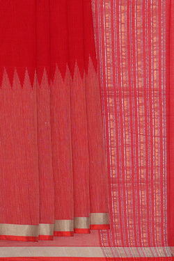 Image of Ponduru Silk Red Saree