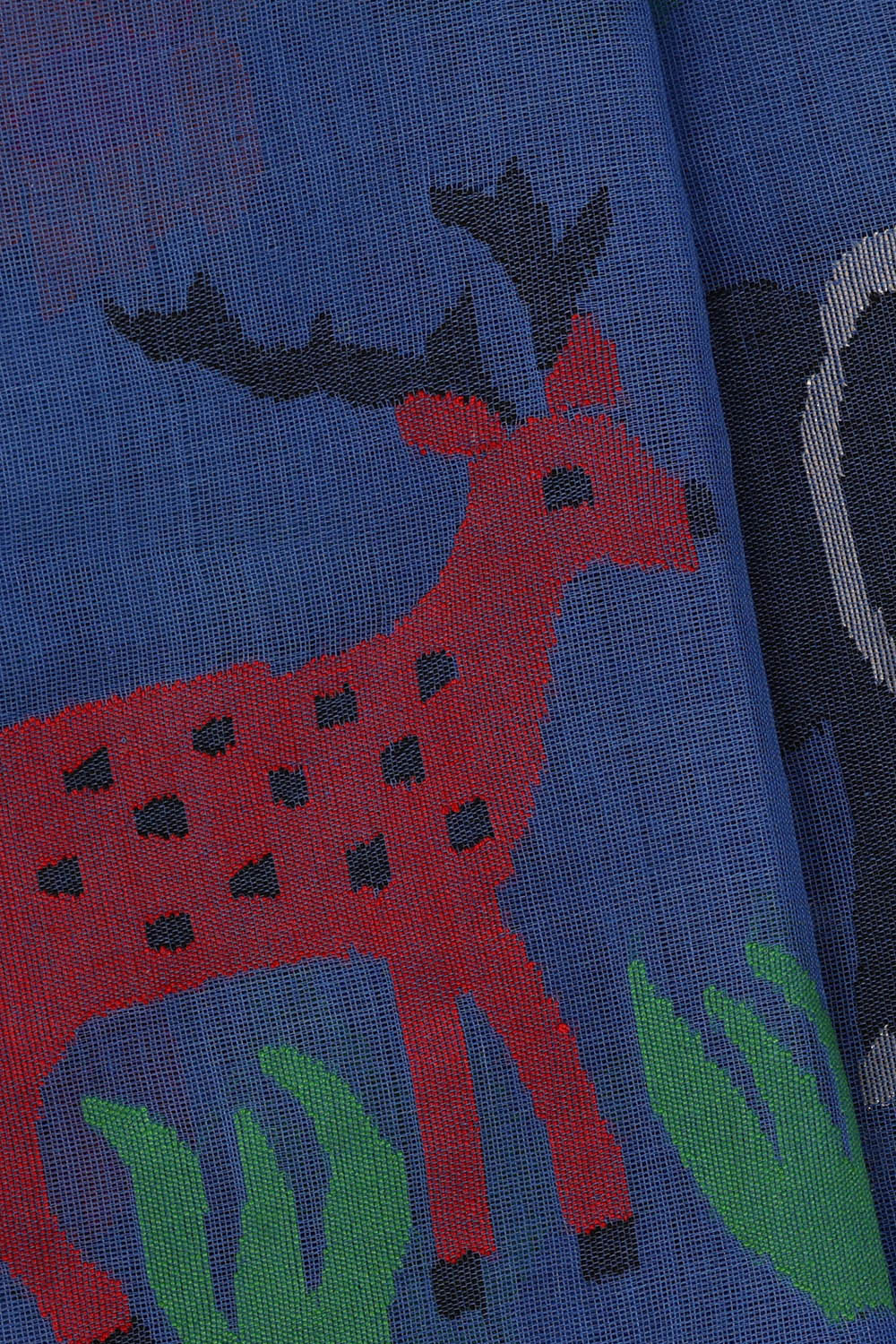 Image of Ponduru cotton Ocean Blue Saree