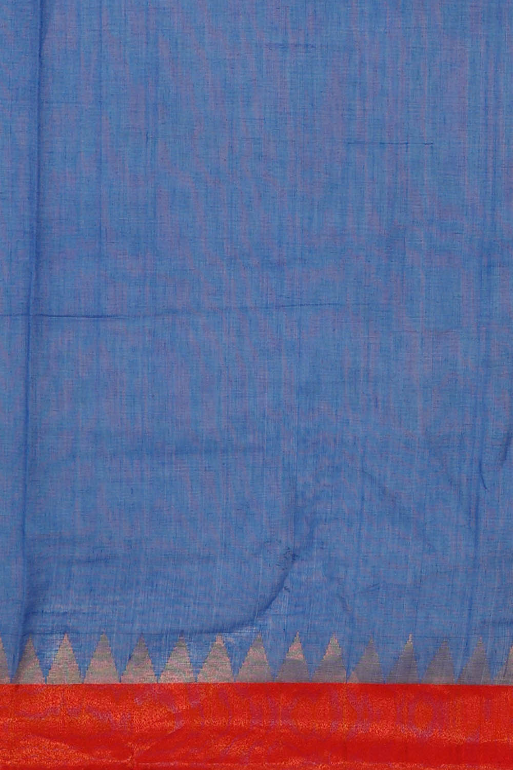 Image of Ponduru cotton Ocean Blue Saree