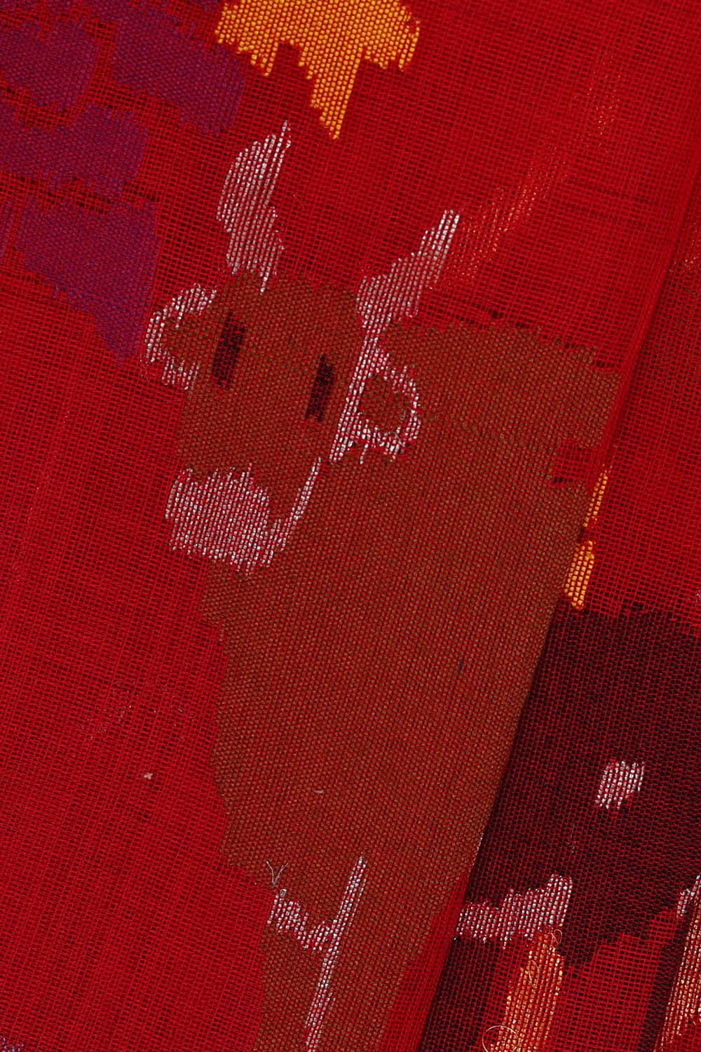 Image of Ponduru cotton Red Saree