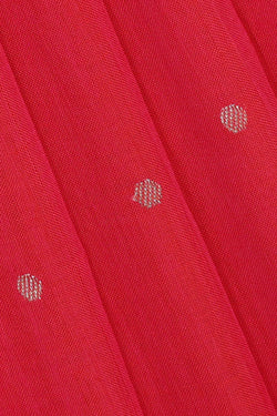 Image of Banarasi Cotton Red Saree