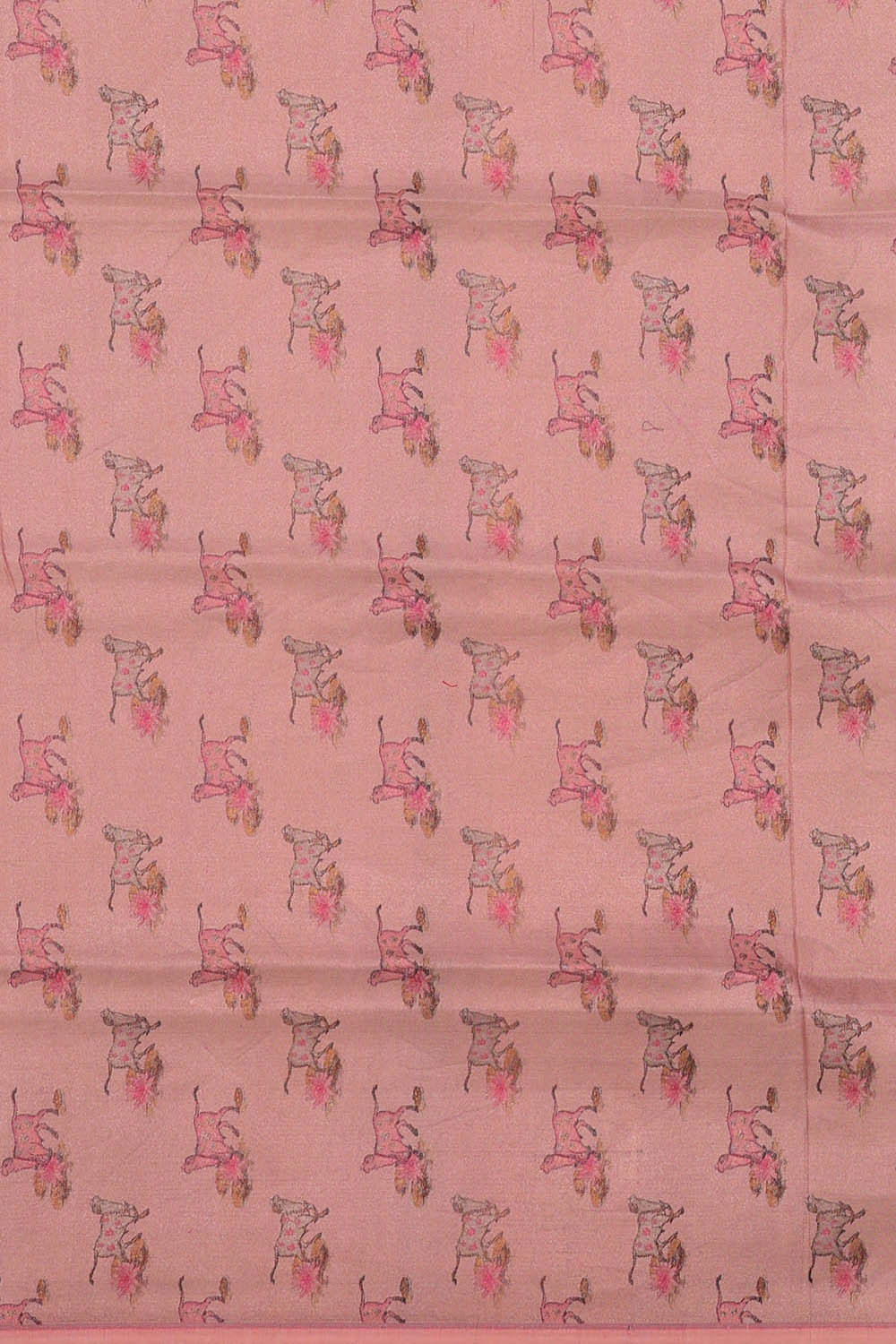 Banarasi Silk Peach Pink Saree