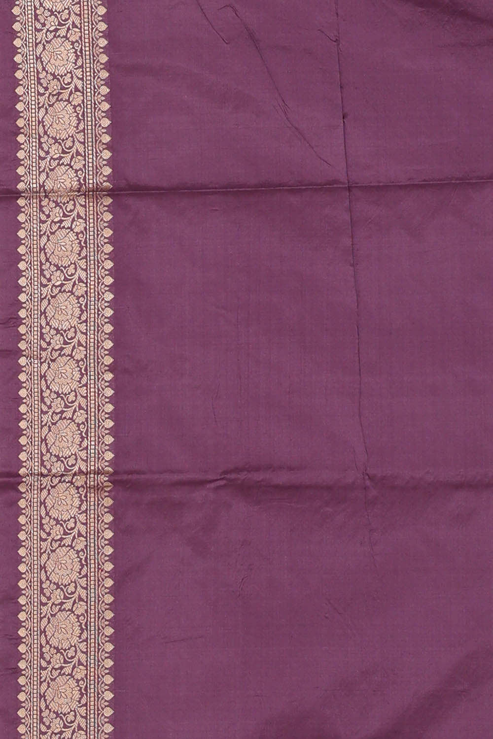 Image of Banarasi Silk Dark Lavender Saree