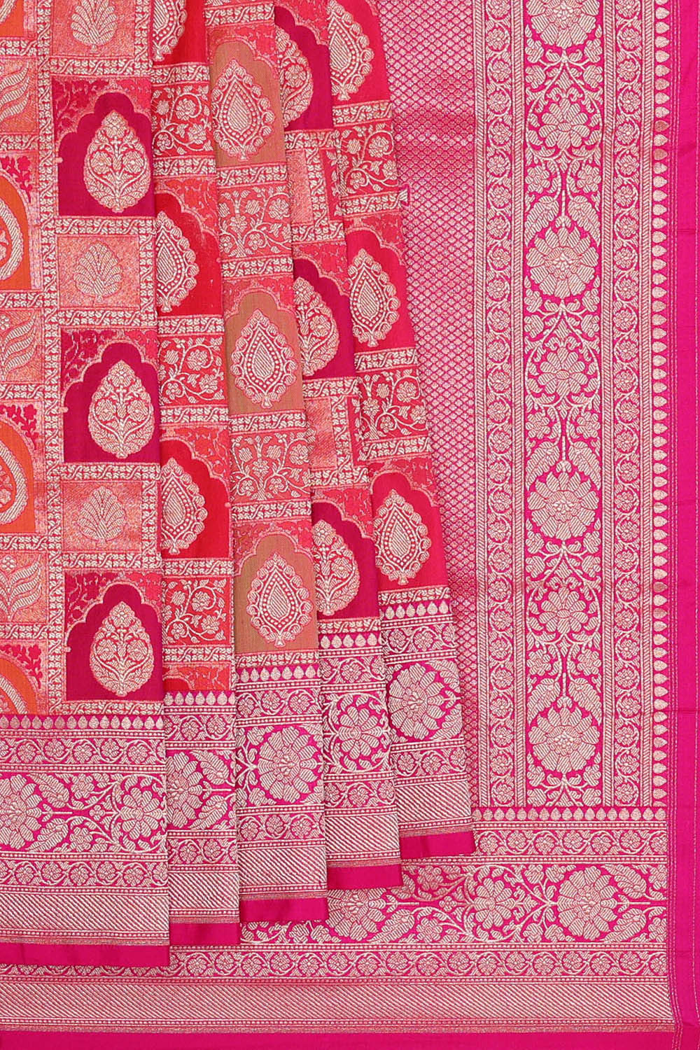 Banarasi Silk Pink-Peach Saree