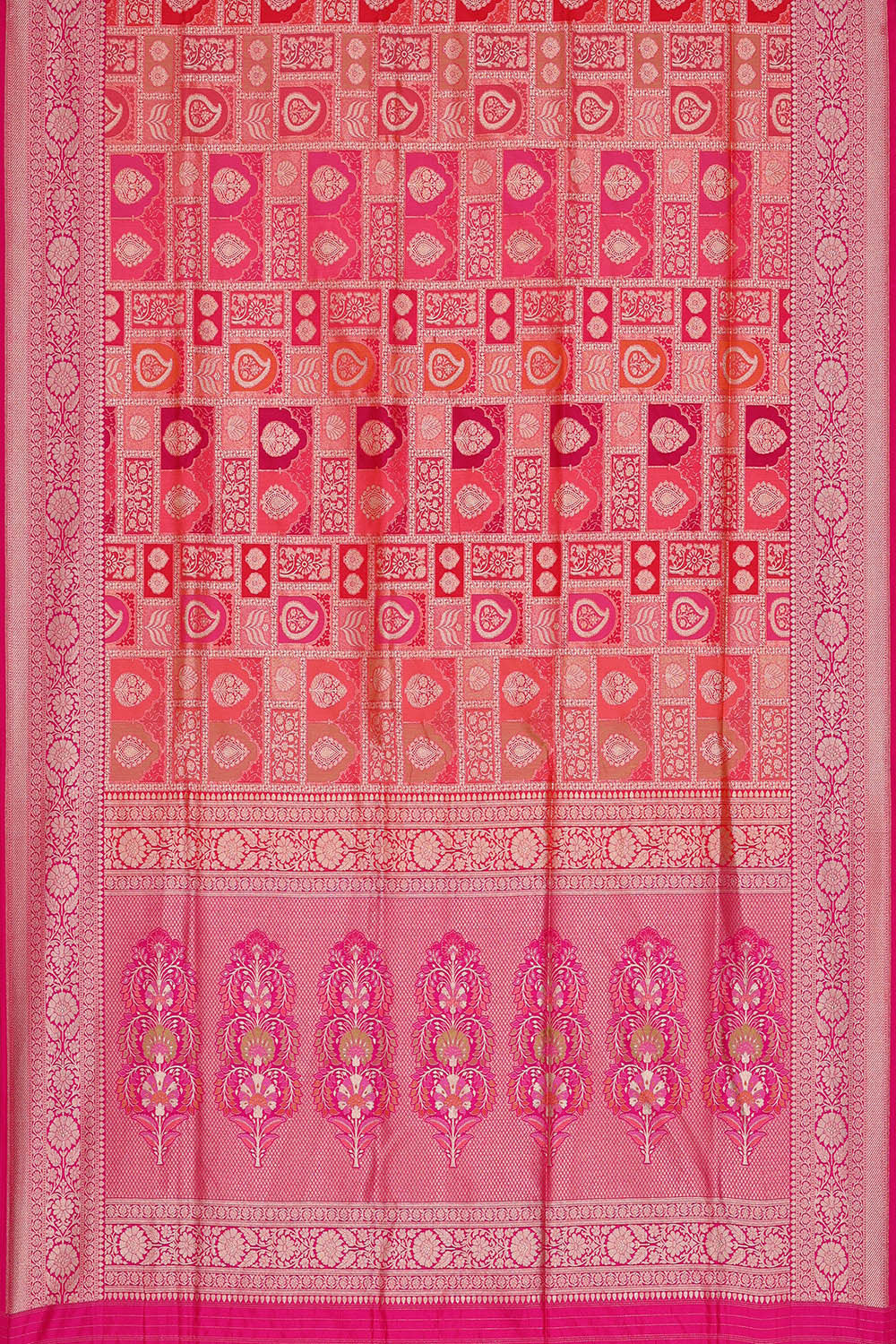Banarasi Silk Pink-Peach Saree