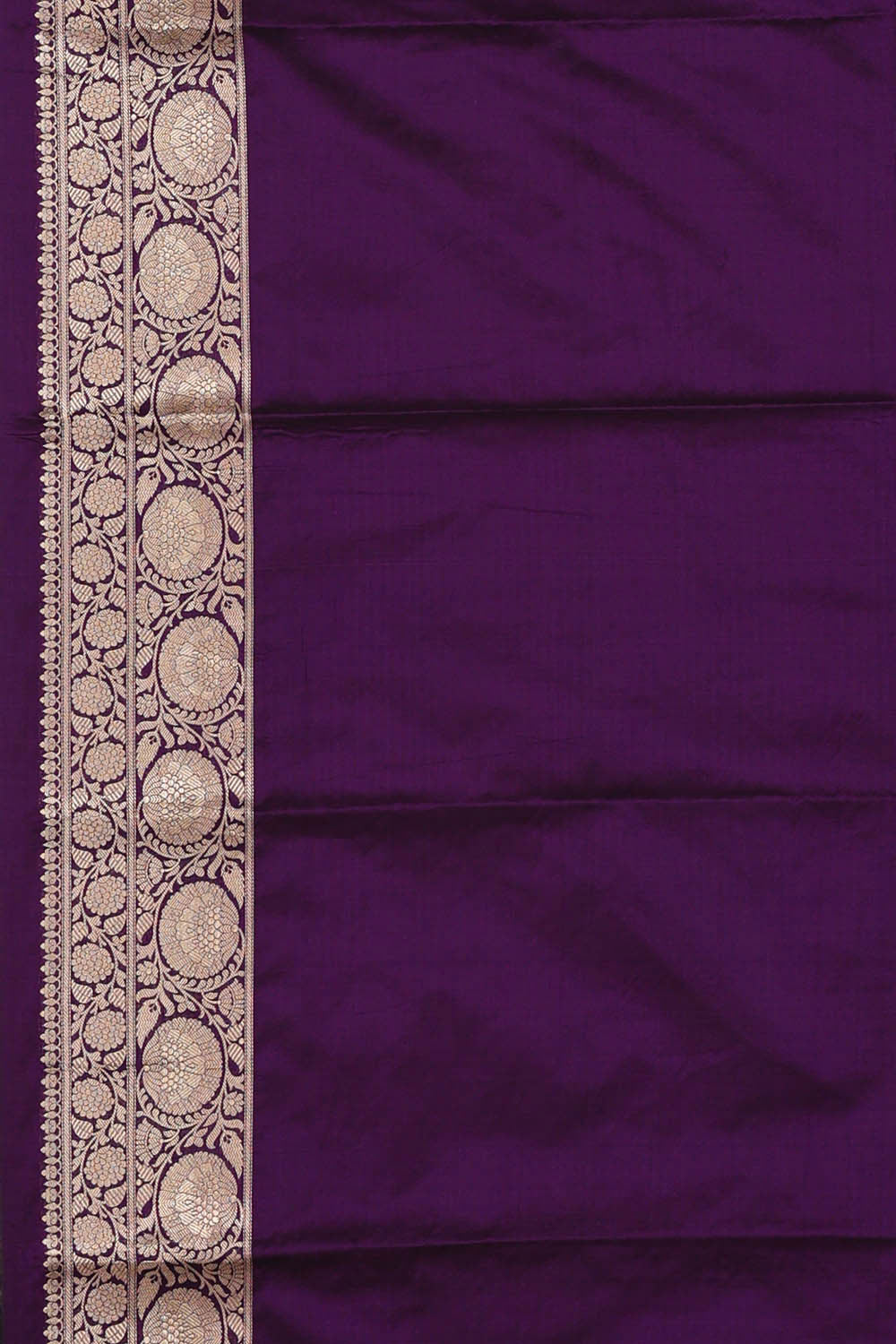 Image of Banarasi Silk Violet Saree