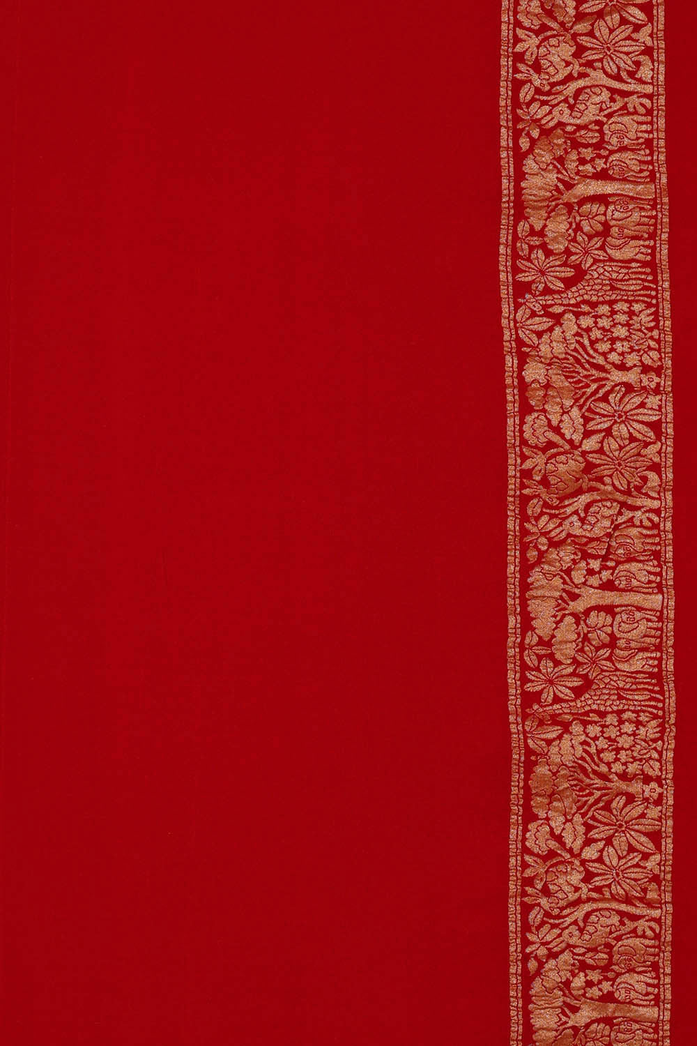 Image of Banarasi Georgette Red Saree