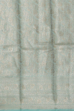 Image of Printed Banarasi Pink Saree
