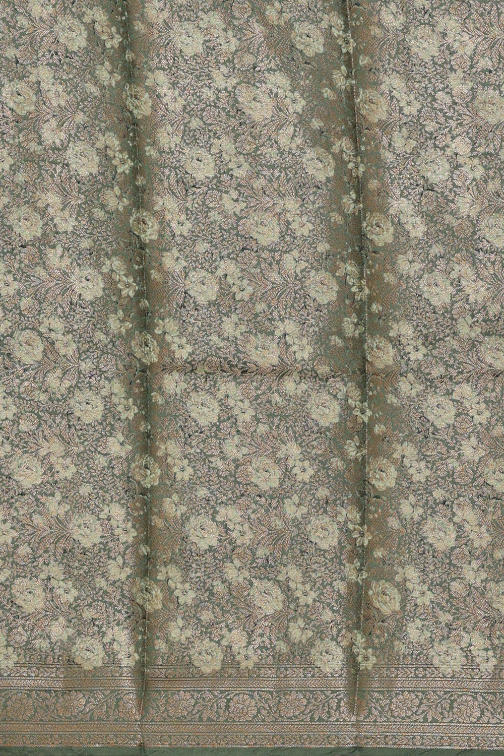 Image of Printed Banarasi Multicolour Saree