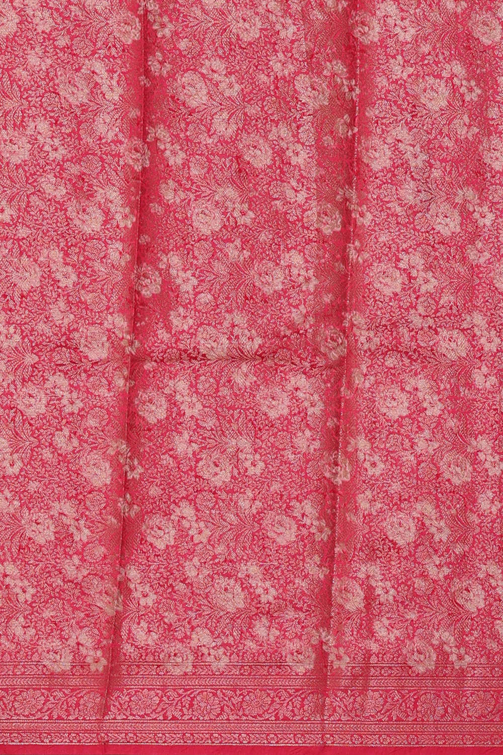 Image of Printed Banarasi Multicolour Saree