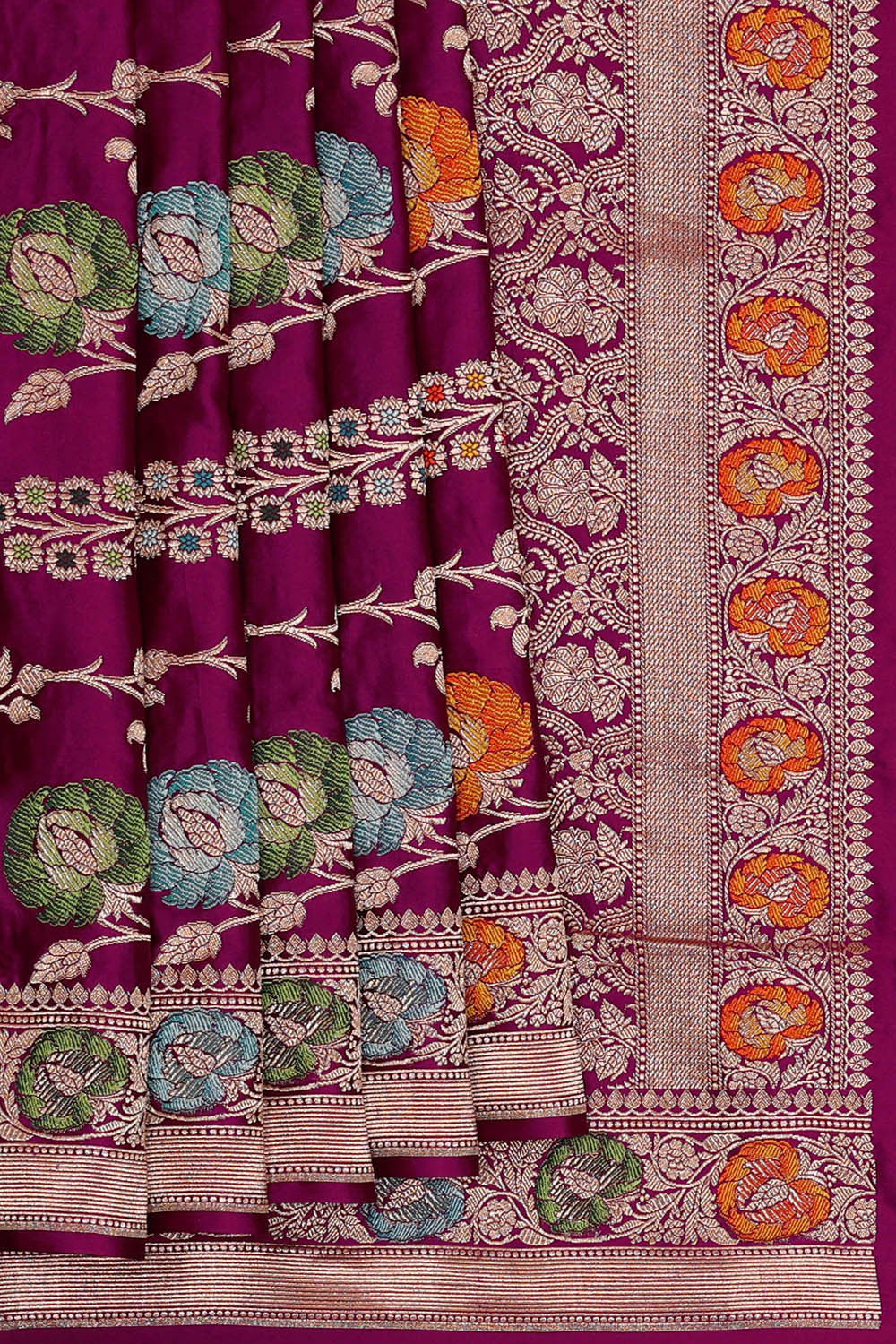Banarasi Silk Deep Wine Saree