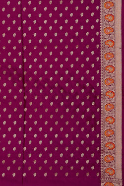 Image of Banarasi Silk Deep Wine Saree