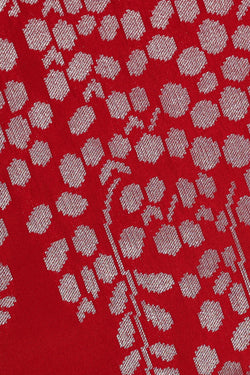 Image of Banarasi Silk Red Saree