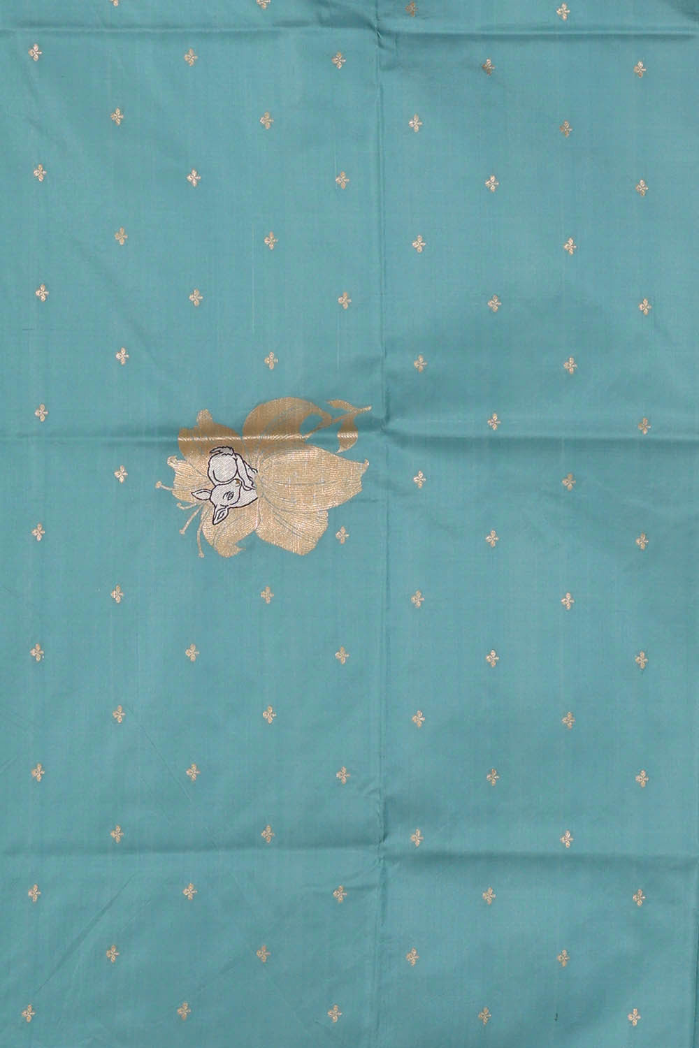 Image of Banarasi Silk Blue Saree