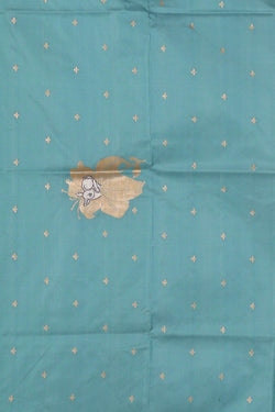Image of Banarasi Silk Blue Saree
