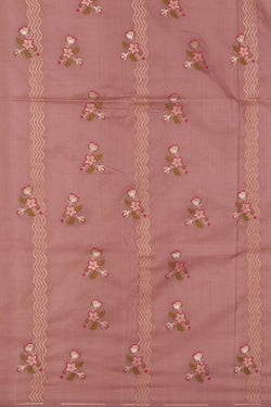 Image of Banarasi Silk Dull Peach Saree