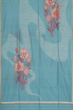Image of Banarasi Silk Blue Saree