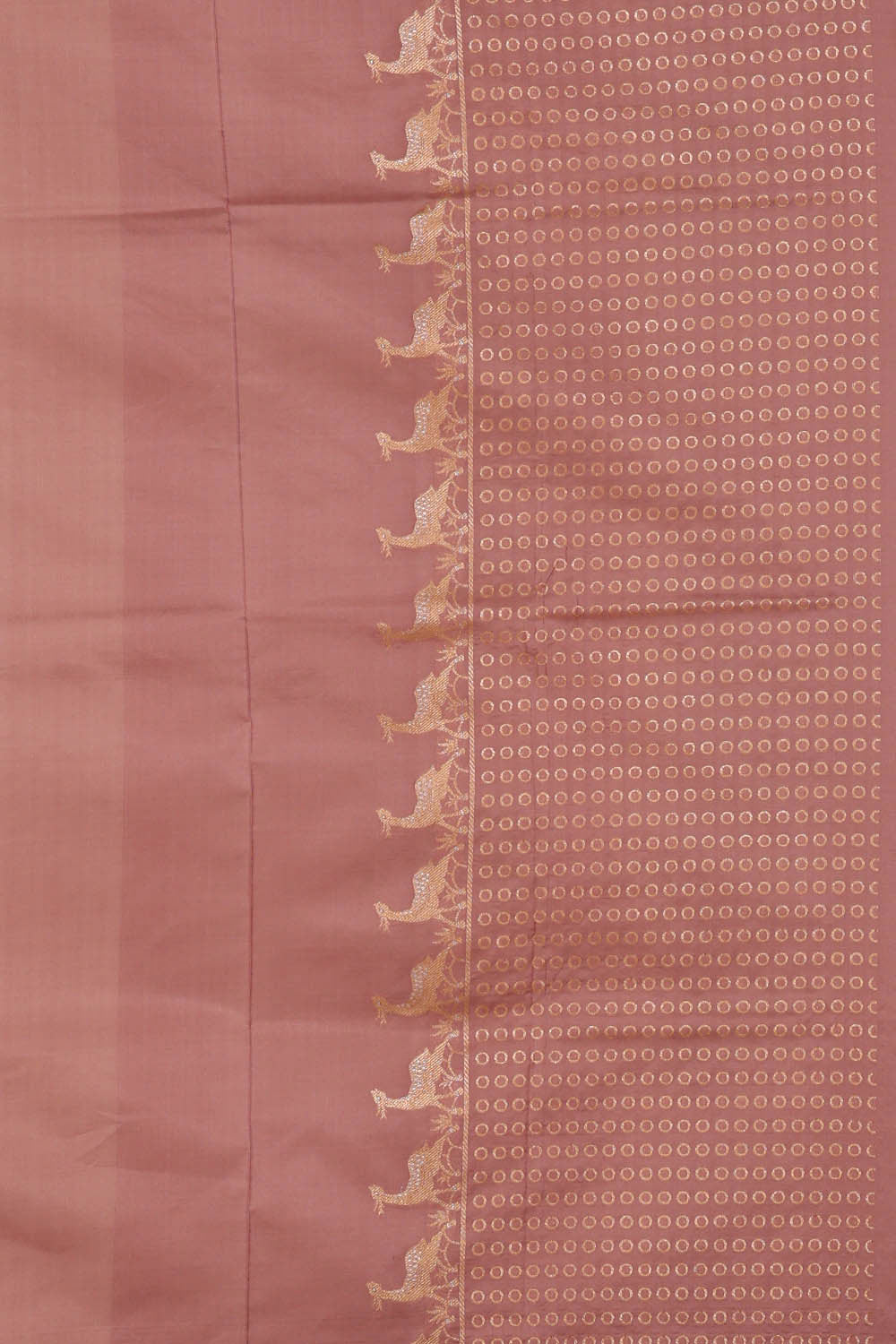 Image of Banarasi Silk Dull Peach Saree