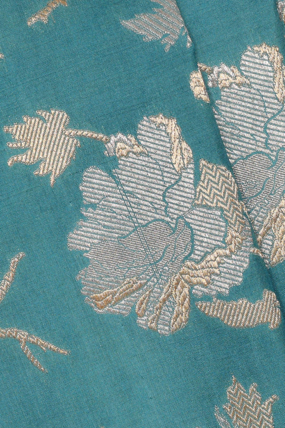 Image of Banarasi Silk Blue Saree