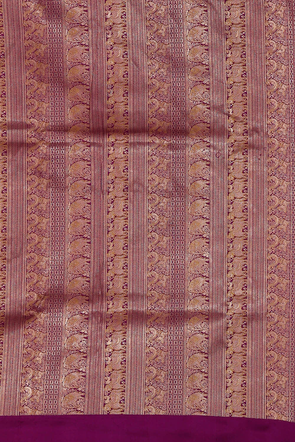 Banarasi Silk Magenta Purple Saree