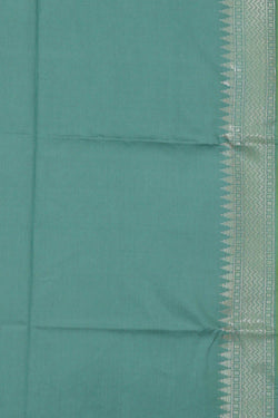Image of Banarasi Organza Kora Green Saree