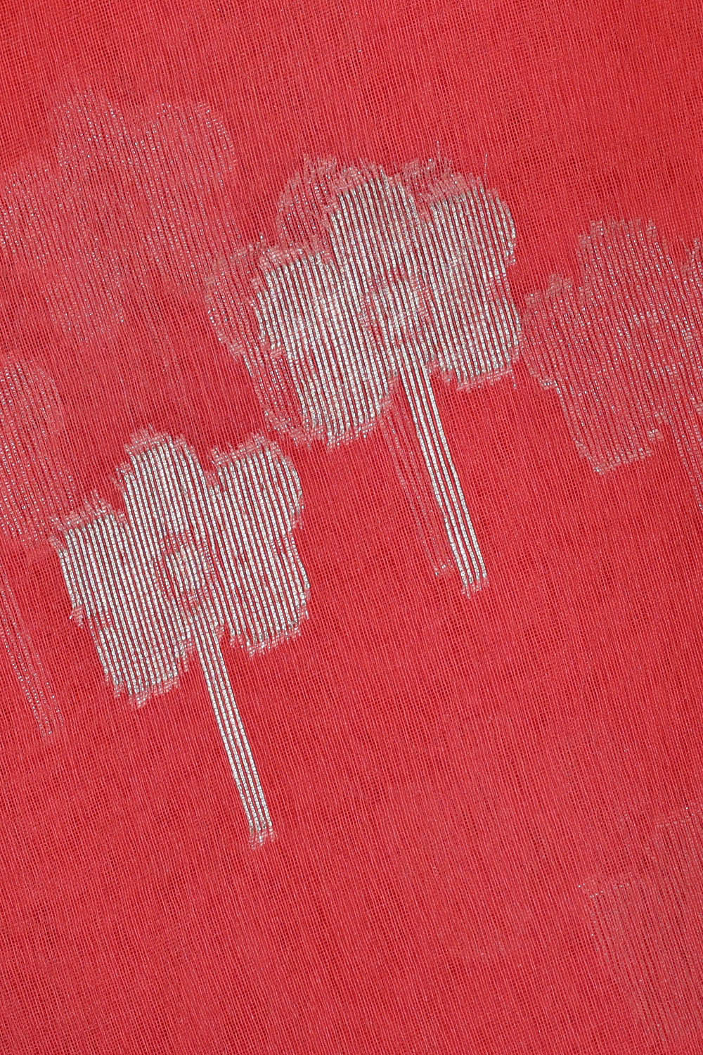 Image of Banarasi Organza Kora Dark Peach Saree