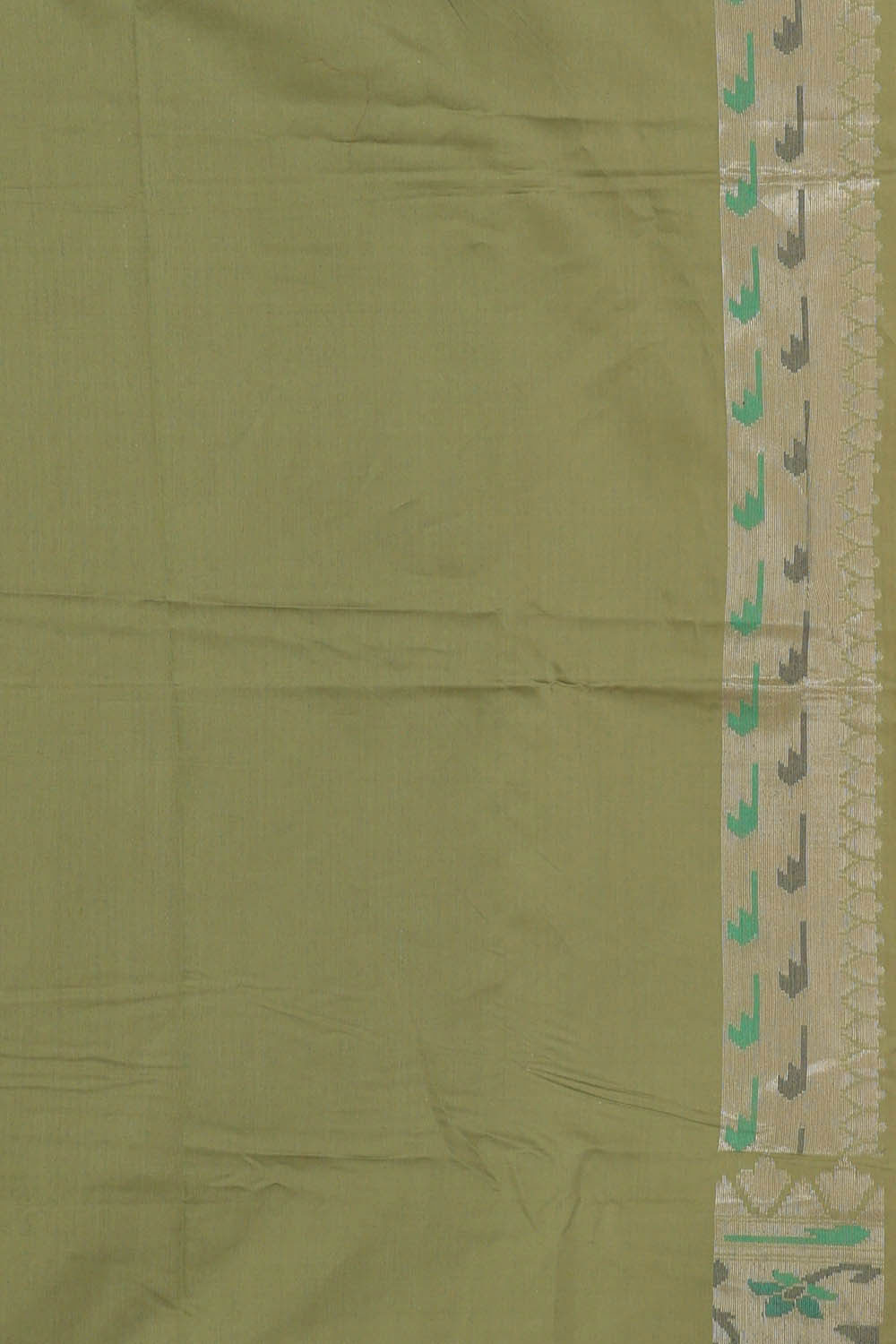 Banarasi Organza Kora Dark Peach Saree