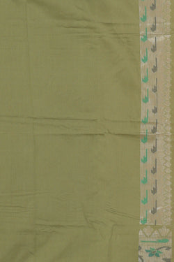 Image of Banarasi Organza Kora Dark Peach Saree