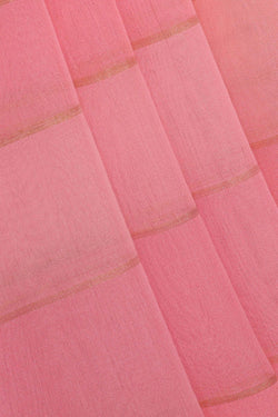 Image of Banarasi Organza Kora Light Pink Saree