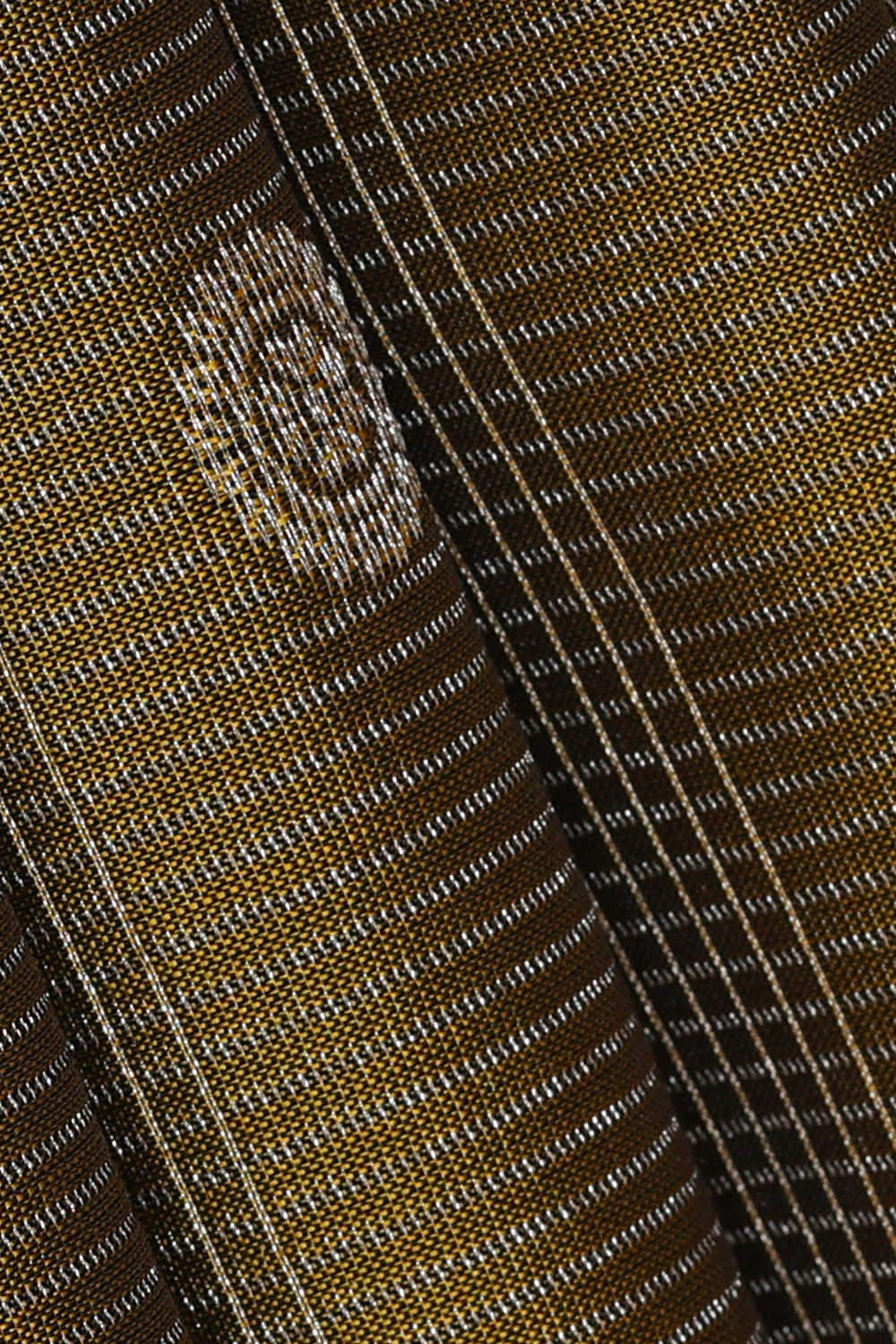 Image of Kanchipattu Mehndi Brown Brocade Saree