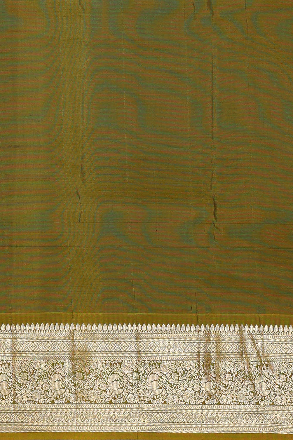 Image of Kanchipattu Bottle Green Brocade Saree