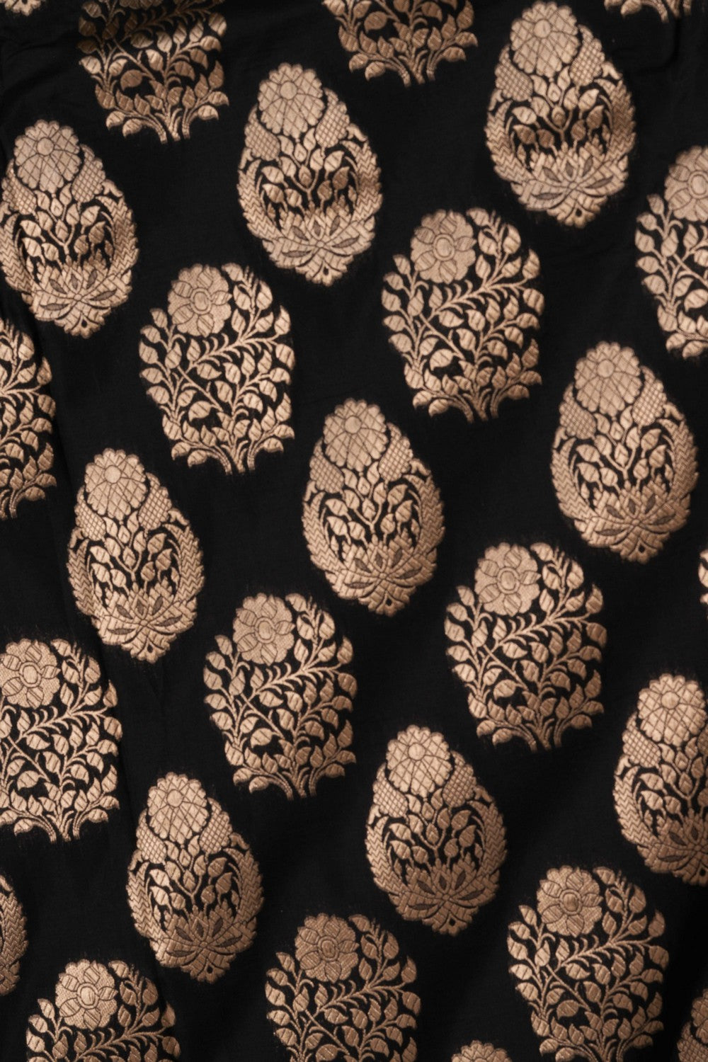 Image of Banarasi Katan Silk Black Saree