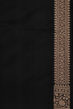 Image of Banarasi Katan Silk Black Saree