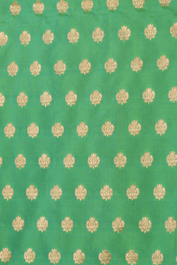 Image of Banarasi Katan Silk Mint Green Saree