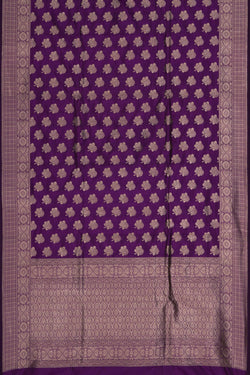 Image of Banarasi Katan Silk Purple Saree